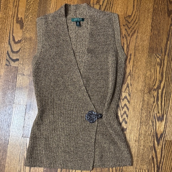 Ralph Lauren Sweaters - Ralph Lauren Brown Sweater Vest SZ XS 100% Cotton